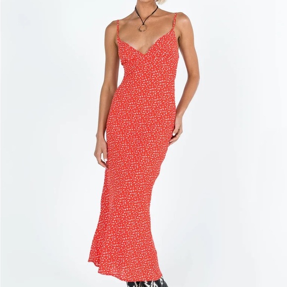 Princess Polly Dresses & Skirts - Princess Polly Alonso Maxi Dress Red